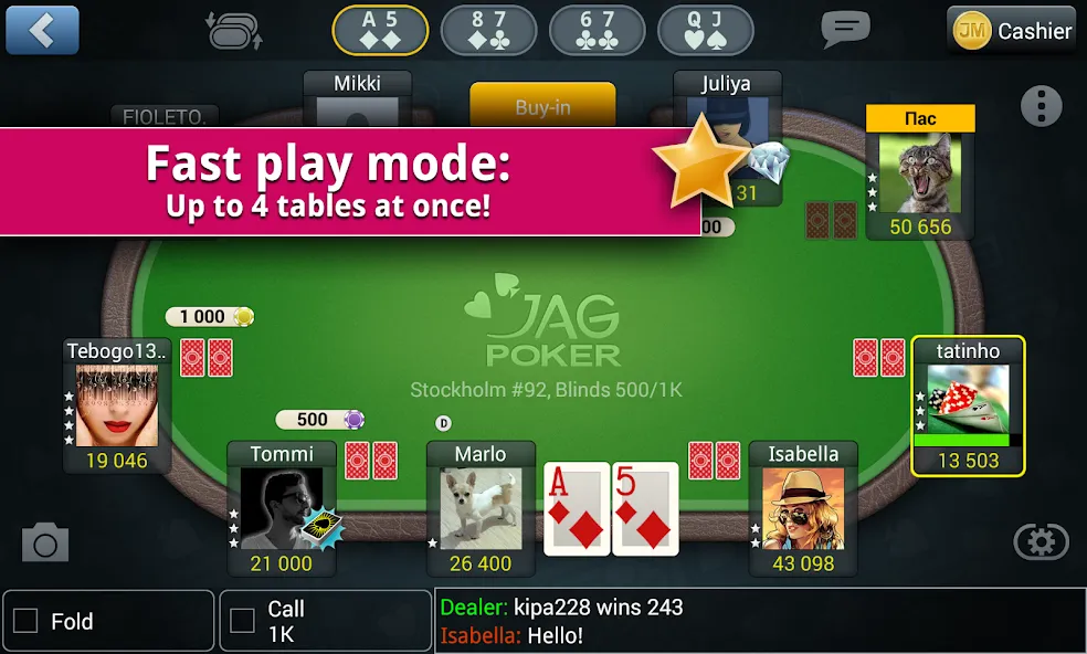 Jag Poker HD (Яг Покер ХД)  [МОД Menu] Screenshot 2