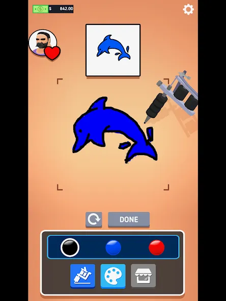 Ink Inc. - Tattoo Drawing  [МОД Unlimited Money] Screenshot 5