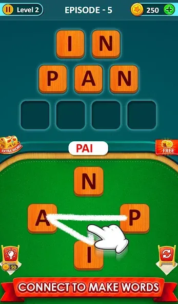 Word Game 2024 - Word Connect (Ворд Гейм 2023)  [МОД Бесконечные монеты] Screenshot 1