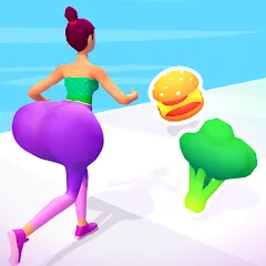 Взломанная Twerk Race 3D: Belly Body Run (Тверк Рейс 3D)  [МОД Меню] - стабильная версия apk на Андроид