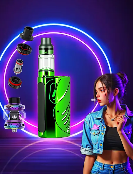 Virtual Vape Smoke Simulation (Виртуальное имитирование дыма от вэйпа)  [МОД Все открыто] Screenshot 3