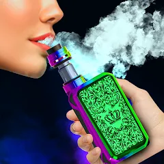 Взломанная Virtual Vape Smoke Simulation (Виртуальное имитирование дыма от вэйпа)  [МОД Все открыто] - полная версия apk на Андроид
