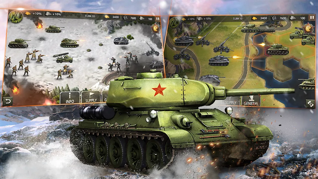 World War 2:WW2 Strategy Games (Вторая мировая война)  [МОД Menu] Screenshot 4