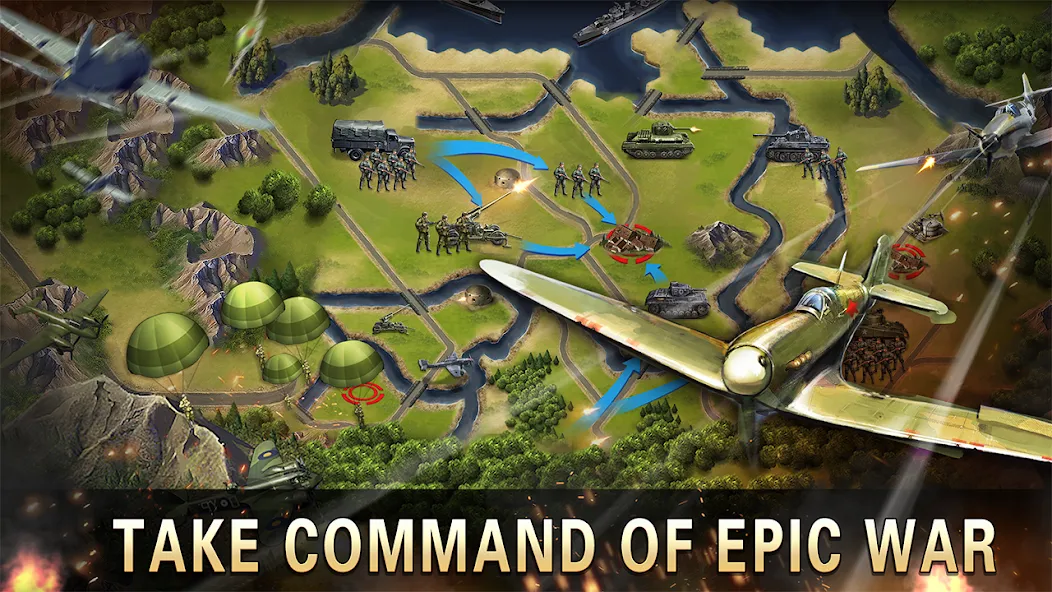 World War 2:WW2 Strategy Games (Вторая мировая война)  [МОД Menu] Screenshot 5