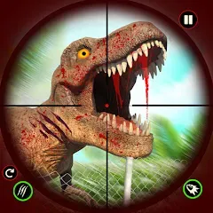 Скачать взломанную Dino Hunting Sniper Shooter 3D  [МОД Menu] - полная версия apk на Андроид