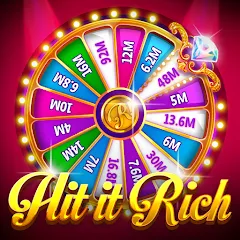 Взломанная Hit it Rich! Casino Slots Game  [МОД Бесконечные монеты] - последняя версия apk на Андроид