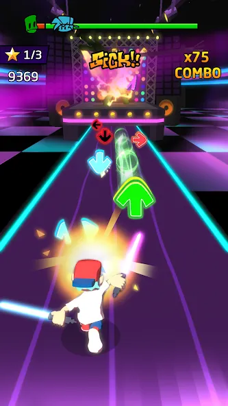 Blade Night : Rhythm Saber (Блейд Найт)  [МОД Бесконечные монеты] Screenshot 3