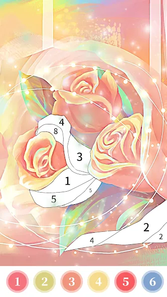 Rose Coloring Book Color Games  [МОД Unlocked] Screenshot 2
