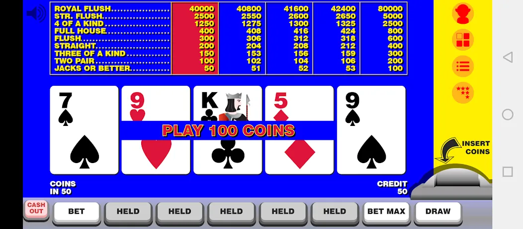 Video Poker with Double Up  [МОД Mega Pack] Screenshot 1