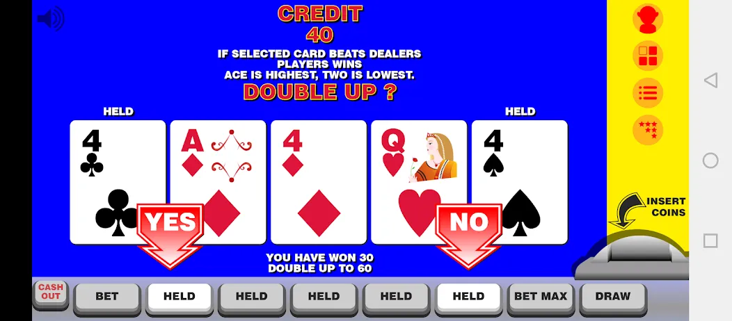 Video Poker with Double Up  [МОД Mega Pack] Screenshot 2