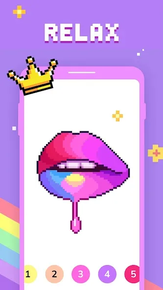 Paint by Number - Pixel Art  [МОД Много монет] Screenshot 4