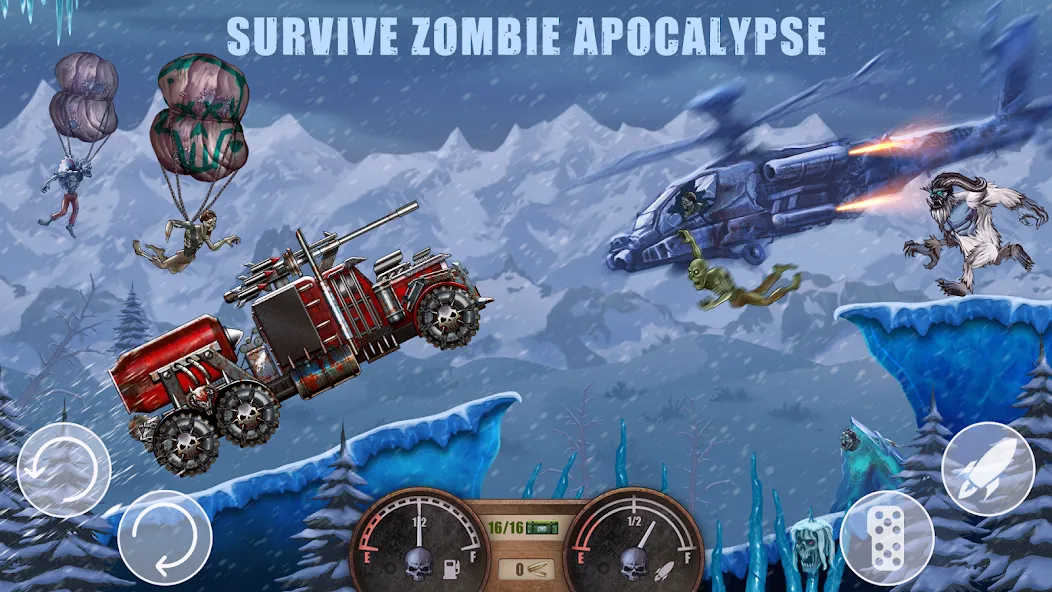 Zombie Hill Racing: Earn Climb (Зомби Хилл Рейсинг)  [МОД Unlimited Money] Screenshot 2