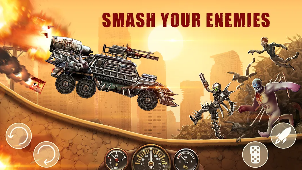 Zombie Hill Racing: Earn Climb (Зомби Хилл Рейсинг)  [МОД Unlimited Money] Screenshot 3