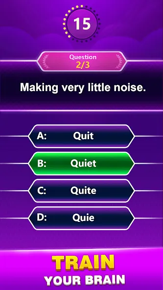 Spelling Quiz - Word Trivia (Спеллинг Квиз)  [МОД Много денег] Screenshot 2