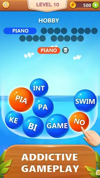 Word Bubble Puzzle - Word Game  [МОД Бесконечные деньги] Screenshot 2
